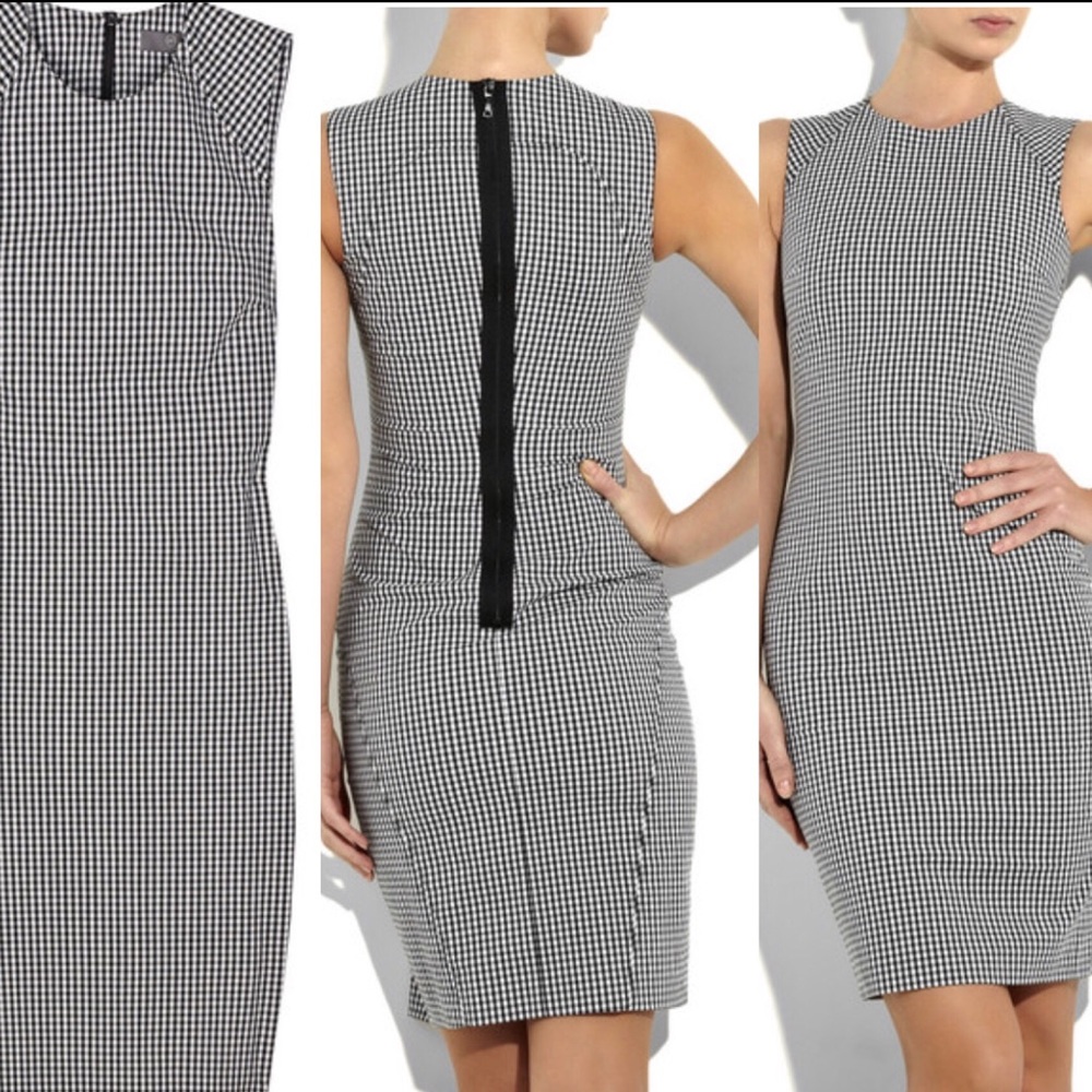 McQ Alexander McQueen
Gingham cotton-blend shift